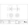 Pewter Round Thumbturn Set (Plain)