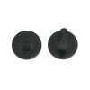 Zoo Hardware Turn & release on round rose - Oscuro Matt Black