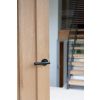 Black Brompton Lever on Rose Set (Plain) - Unsprung