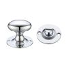 Zoo Hardware Oval Thumb Turn with Coin Release - 5mm spindle - Chrome
