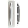 Zoo Hardware Anti Ligature Pull Handle on Backplate - Stainless Steel