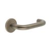 CR-106 Antique Brass Fixed Dead Round Rose Door Handle - By Frelan Hardware - CR-106A3AB