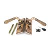 Polished Bronze Hinton Lever Euro Lock Set