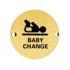 Zoo Hardware Baby Change - 76mm dia - PVD Satin Brass