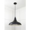 Smooth Nickel Frankley Pendant in Elan Black