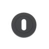 Zoo Hardware Standard profile round escutcheon - Oscuro Matt Black