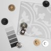 Millhouse Brass WC turn on Round Rose - Matt Black