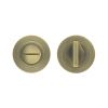 Zoo Hardware Turn & release on round rose - Antique Brass