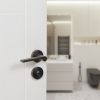 Senza Pari WC Turn and Release on Minimal Round Rose - Urban Dark Bronze