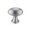 Zoo Hardware Oval Cupboard Knob 38mm dia. - Satin