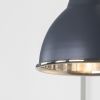 Smooth Nickel Brindley Wall Light in Slate