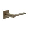 CR-105 Antique Brass Fixed Dead Square Rose Door Handle - By Frelan Hardware - CR-105B3AB