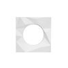 Zoo Hardware Spare Frattura Lever Square Rose Pack - White