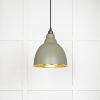 Hammered Brass Brindley Pendant in Tump
