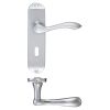 Zoo Hardware Arundel Lever Lock (57mm c/c) Furniture - Short Plate - Satin
