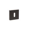 STATUS Key Escutcheons on S4 Square Rose - Urban Dark Bronze (Pair)