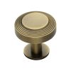 Heritage Brass Cabinet Knob Ridge Design with Rose 32mm Antique Brass finish
UK Registered Design Number 6194410