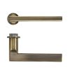 Zoo Hardware Varese Lever on 32mm Round Mini Rose - Antique Brass