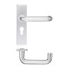 Zoo Hardware Return to Door Lever on Europrofile Backplate (47.5MM) - Satin