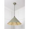 Smooth Brass Hockley Pendant in Tump