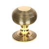 Aged Brass Beehive Centre Door Knob