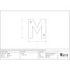 Satin Chrome Letter M