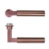 Zoo Hardware Garda Lever on 32mm Round Mini Rose - PVD Bronze