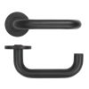 Zoo Hardware 19mm Tubular Return to Door Lever on Round Rose 53mm x 6mm Push-on Rose - BS EN 1906 Grade 3 - Grade 201 - PCB