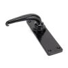 Black Smooth Lever Latch Set