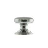 Old English Lincoln Solid Brass Victorian Knob 32mm on Concealed Fix - Polished Chrome