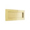 Jedo Plain Letterplates 355x115mm Polished Brass - By Frelan Hardware - JV36CPB