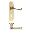 Zoo Hardware Oxford Lever Lock (57mm c/c) Furniture 170 x 42mm - Brass