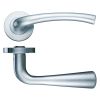 Zoo Hardware Assisi lever on round rose - Satin Nickel
