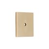 Square Backplate for Cupboard Knobs Polished Brass