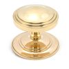 Polished Brass Art Deco Centre Door Knob