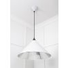 Smooth Nickel Hockley Pendant in Flock