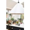 Hammered Nickel Hockley Pendant in Birch