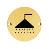 Zoo Hardware Shower - 76mm dia - PVD Satin Brass