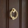 Ring Door Knocker 110mm Polished Brass