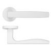 Zoo Hardware Appenine Lever On Round Rose - White