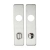 Zoo Hardware Cover plate for 19 mm RTD Lever on Short Backplate - Din Bathroom/78mm Centres - 45mm x 180mm - Satin Stainless