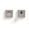 Valli Turn & Release Push-on Square Rosette - Satin Nickel PVD