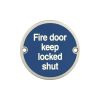 Stainless Steel Fire Door Keep Locked Shut 75mm Satin Stainless Steel - By Frelan Hardware - JS109SSS