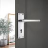 Jura Lever on Backplate Lock Polished Chrome