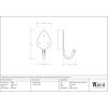 Black Gothic Coat Hook