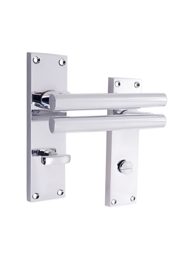 Jura Lever on Backplate Bathroom Polished Chrome