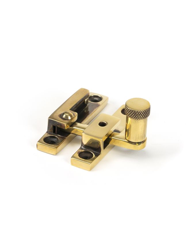 Aged Brass Brompton Quadrant Fastener - Narrow