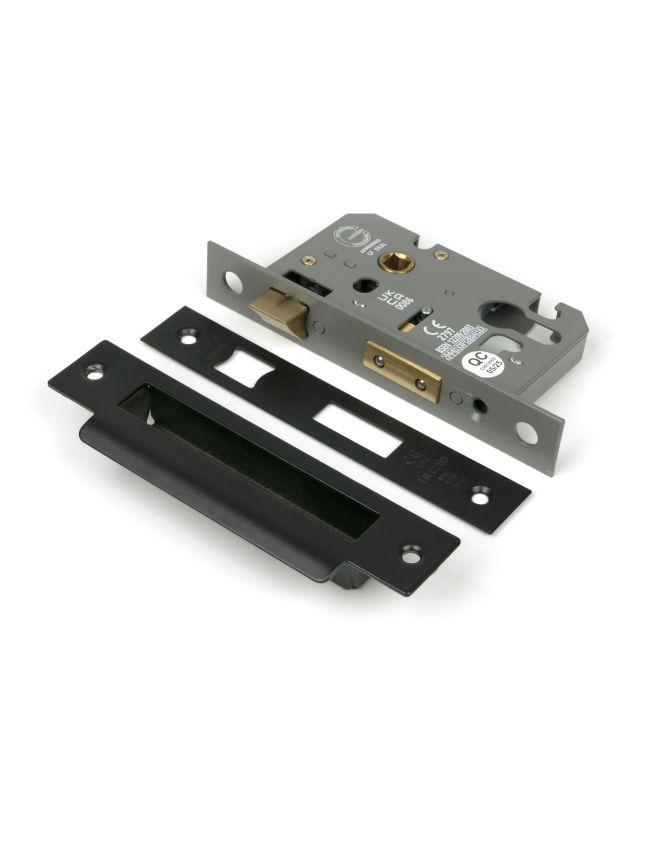 Black 2½" Euro Profile Sash Lock