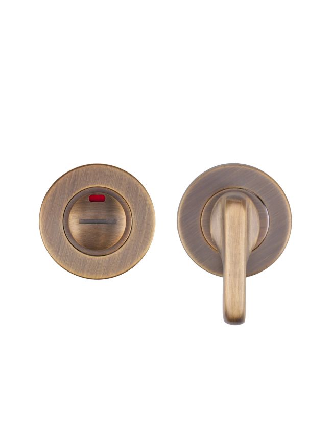 Zoo Hardware Accessible Turn and Release with Indicator complete with Escutcheons & 5mm Spindle - Grade 201 - AB