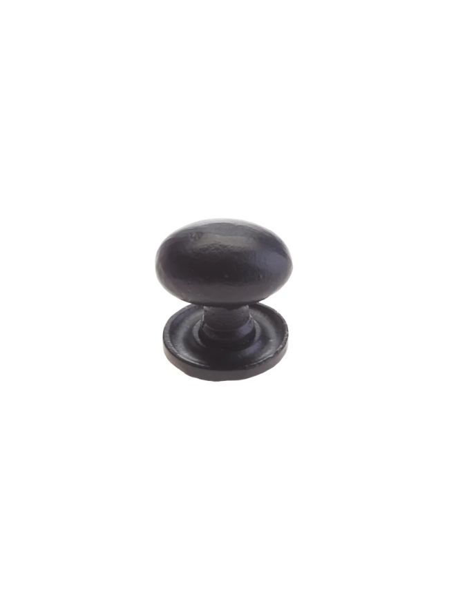 Zoo Hardware Oval Cupboard Knob - 1.5" - Black